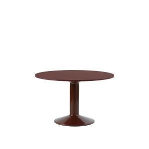 MUUTO stół okrągły MIDST Ø120cm burgundowe linoleum / burgundowy