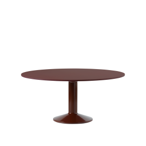 MUUTO stół okrągły MIDST Ø160cm burgundowe linoleum / burgundowy