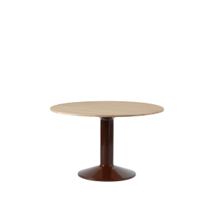 MUUTO stół okrągły MIDST Ø120cm dąb olejowany / burgundowy