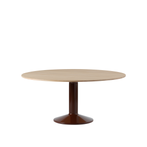 MUUTO stół okrągły MIDST Ø160cm dąb olejowany / burgundowy