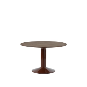 MUUTO stół okrągły MIDST Ø120cm ciemny dąb / burgundowy