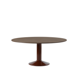 MUUTO stół okrągły MIDST Ø160cm ciemny dąb / burgundowy