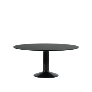 MUUTO stół okrągły MIDST Ø160cm czarne linoleum / czarny