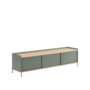MUUTO kredens ENFOLD LONG dąb / zielony