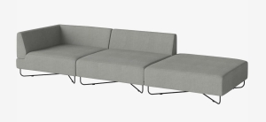 BOLIA sofa modułowa 3 ORLANDO 300 cm czarne nogi