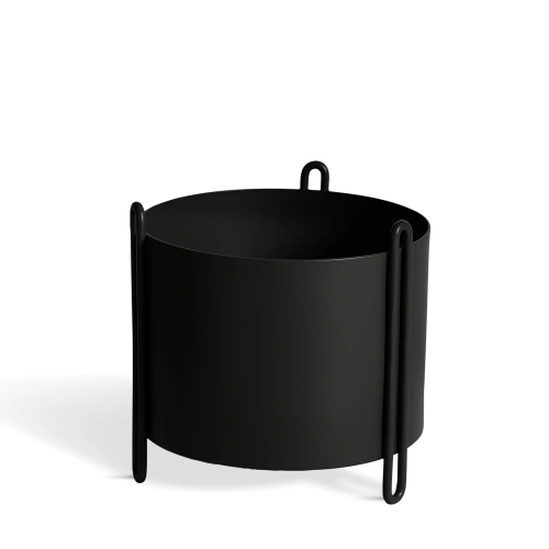 WOUD doniczka PIDESTALL S  czarna