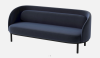 BOLIA skandynawska sofa 3-osobowa FUUGA z czarnymi nóżkami