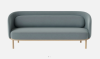 BOLIA skandynawska sofa 3-osobowa FUUGA z białymi nóżkami