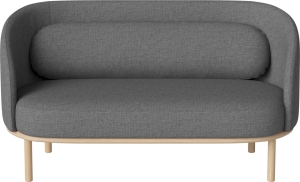 BOLIA sofa 2-osobowa tapicerowana FUUGA dąb bielony