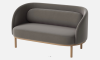 BOLIA skandynawska  sofa 2-osobowa FUUGA z olejowanymi nóżkami