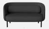 BOLIA skandynawska  sofa 2-osobowa FUUGA z czarnymi nóżkami