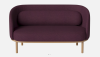 BOLIA skandynawska  sofa 2-osobowa FUUGA z olejowanymi nóżkami