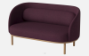 BOLIA skandynawska  sofa 2-osobowa FUUGA z olejowanymi nóżkami