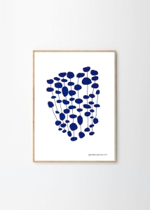 THE POSTER CLUB druk artystyczny BLUE PEARL FOREST
