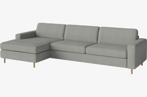BOLIA sofa rozkładana 3-osobowa z szezlongiem SCANDINAVIA lewa