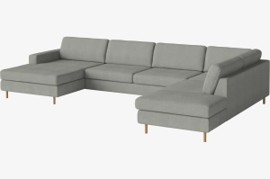 BOLIA sofa narożna 6-osobowa otwarta z szezlongiem SCANDINAVIA prawa