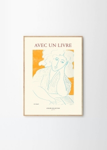 THE POSTER CLUB druk artystyczny AVEC UN LIVRE 