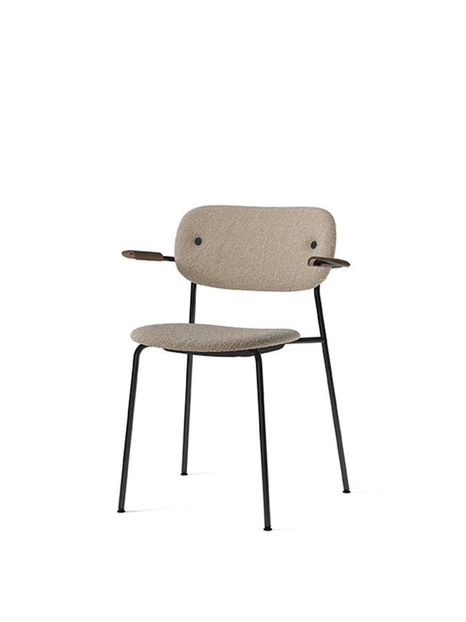 1117659_Co_Chair_Fully_Uph_Armrest_Lupo_Sand_T19028_004_Black_Dark_Stained_Oak_Angle.webp