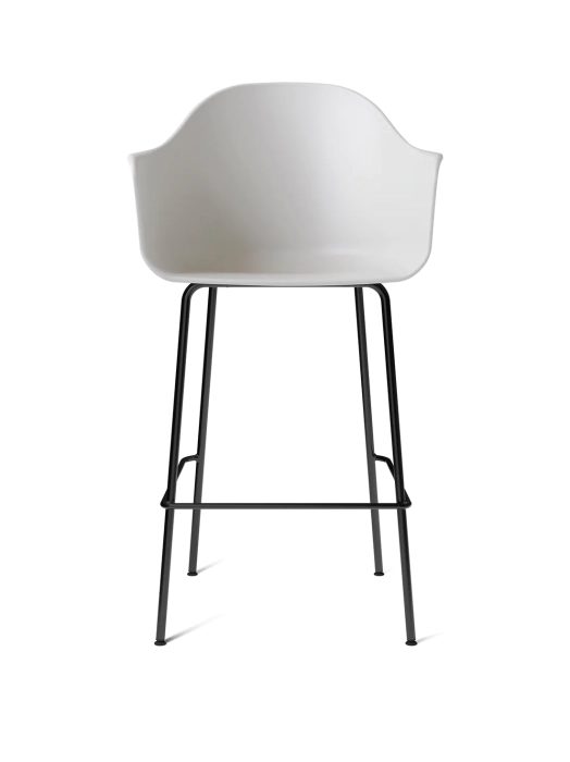 9345100-0003ZZZZ_Harbour_Bar_Chair_Black_Steel_Light_Grey_Plastic_Front.webp