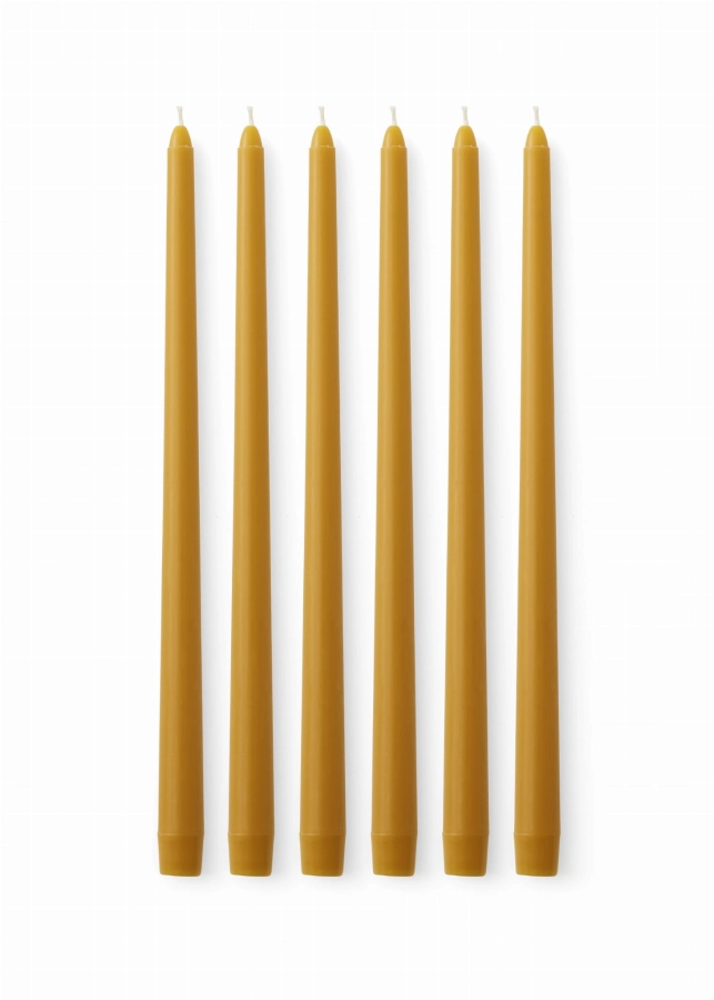 3101859_Spire_Smooth_Tapered_Candle_Ochre_Front.jpg