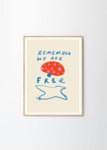 THE POSTER CLUB druk artystyczny REMEMBER YOU ARE FREE