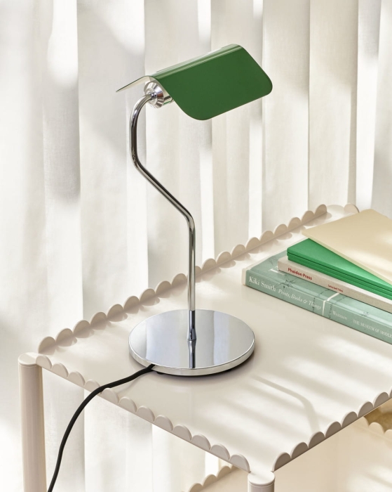 Apex Table Lamp emerald green_Arcs Trolley Low eggshell.jpg