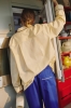 Outline Pyjama LS Shirt soft yellow_Outline Pyjama Trousers vivid blue.jpg