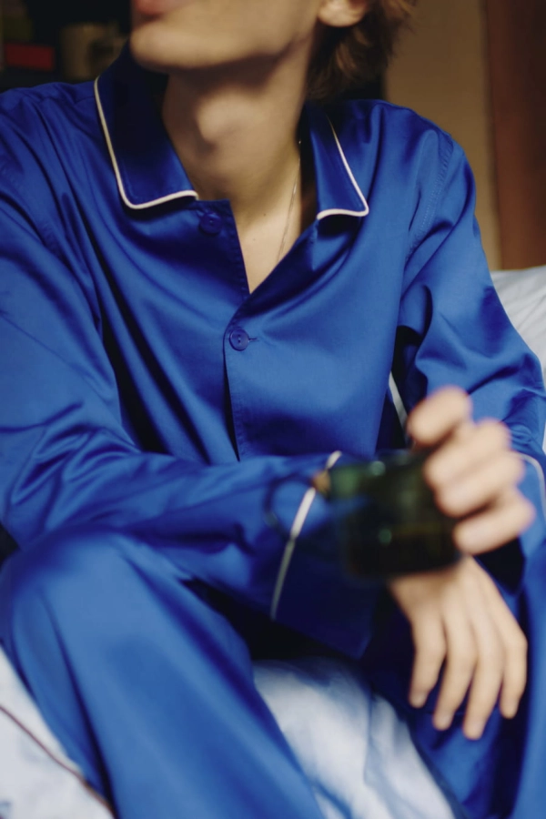 Outline Pyjama LS Shirt vivid blue_Outline Pyjama Trousers vivid blue.jpg