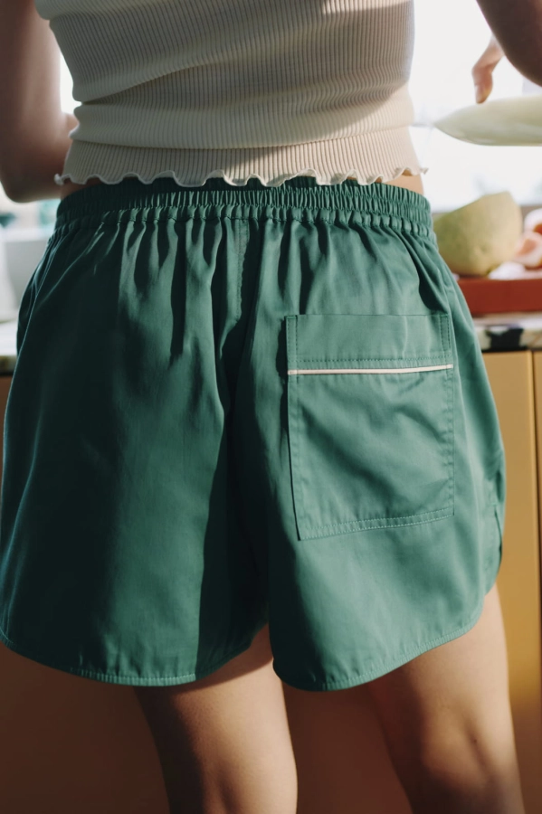 Outline Pyjama Shorts emerald green.jpg