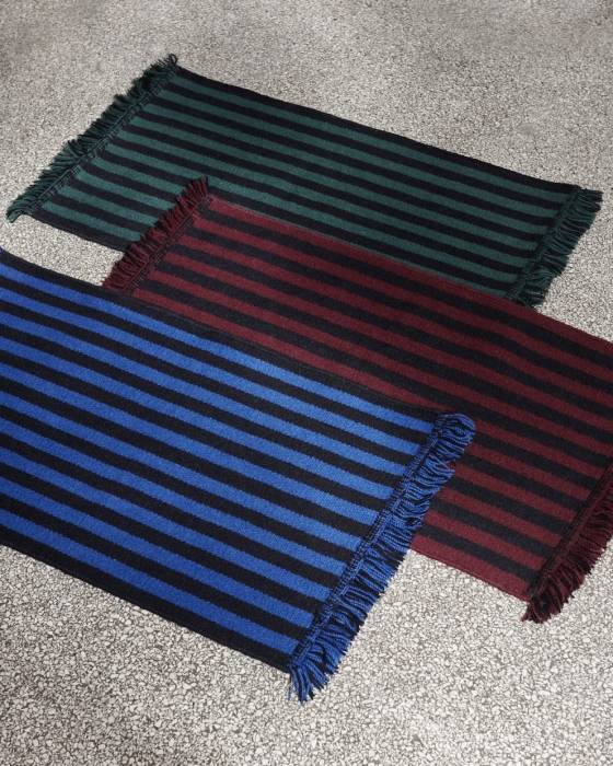 Stripes and Stripes Wool L200 x W60 green_cherry_blue.jpg
