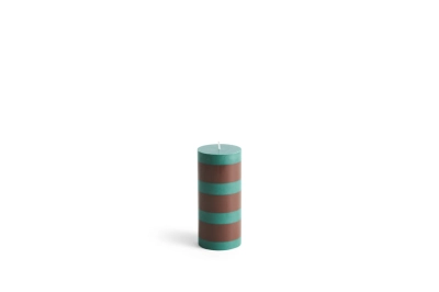 HAY świeca COLUMN zielono-niebieska S
