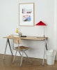 Result Chair matt lacquer oak beige frame_Pyramid Table 01 matt lacquer oak beige frame_Matin Table Lamp bright red shade.jpg