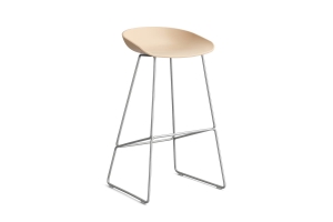 HAY krzesło barowe ABOUT A STOOL AAS38 HIGH  pale peach 2.0 / stalowa podstawa 