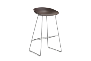 HAY krzesło barowe ABOUT A STOOL AAS38 HIGH raisin 2.0 / stalowa podstawa 