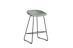 HAY krzesło barowe ABOUT A STOOL AAS38 LOW fall green 2.0 / czarna podstawa 