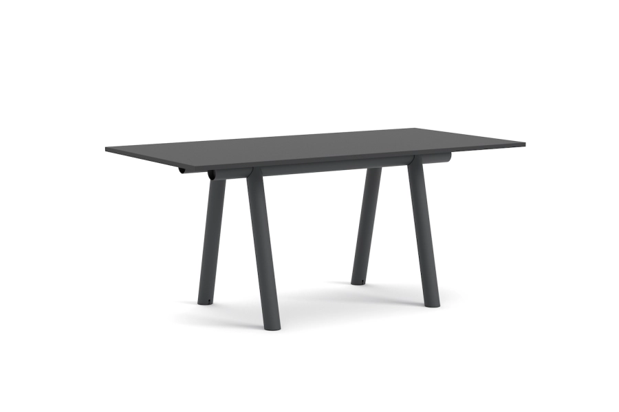AE106-D398-AN38_Boa High Table L220xW110xH95 black laminate tabletop_charcoal powder coated alu frame.png