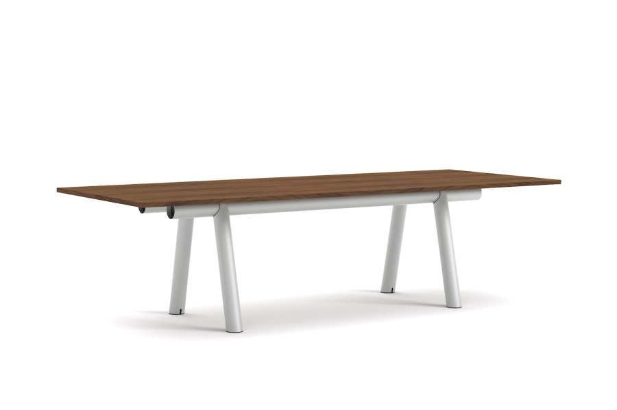 AE107-D395-AI02_Boa Table L280xW110xH75 wb lacquered walnut tabletop_metallic grey powder coated alu frame.png