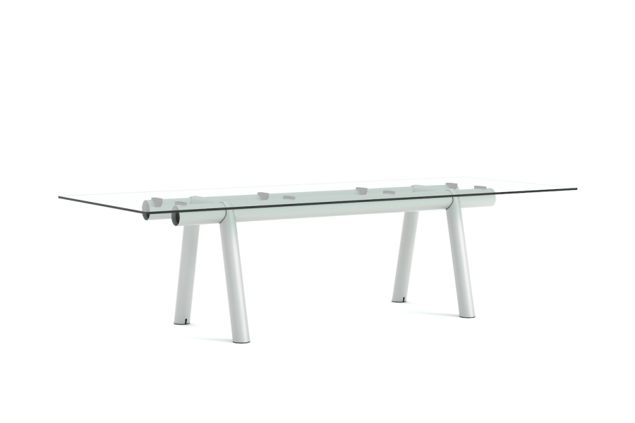 AE107-D395-AN40_Boa Table L280xW110xH75 clear tempered glass tabletop_metallic grey powder coated alu frame.png
