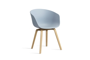 HAY krzesło ABOUT A CHAIR AAC22 slate blue 2.0 / lakierowany dąb 
