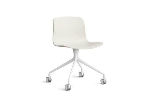 HAY krzesło obrotowe na kółkach ABOUT A CHAIR AAC14 melange cream 2.0 / biały