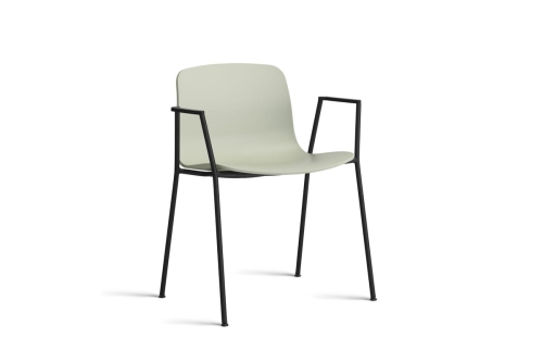 HAY krzesło z podłokietnikami ABOUT A CHAIR AAC18 pastel green 2.0 / czarny