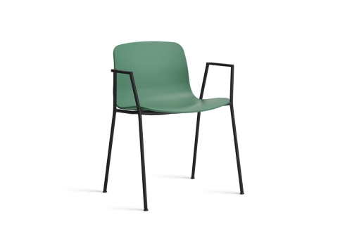 HAY krzesło z podłokietnikami ABOUT A CHAIR AAC18 teal green 2.0 / czarny