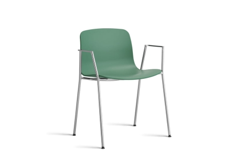 HAY krzesło z podłokietnikami ABOUT A CHAIR AAC18 teal green 2.0 / chrom