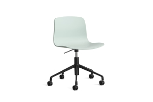 HAY krzesło obrotowe na kółkach z regulacją wysokości ABOUT A CHAIR AAC50 dusty mint 2.0 / czarny