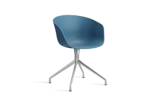 HAY krzesło obrotowe ABOUT A CHAIR AAC20 azure blue 2.0 / srebrny