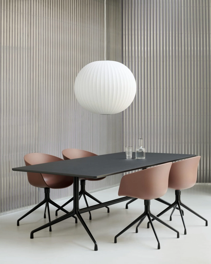 Nelson Ball Bubble Pendant L_AAC 20 soft brick 2.0 shell black base_AAT 10 L180xW105xH74 black linoleum black frame.jpg