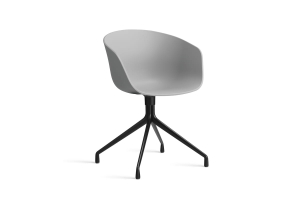 HAY krzesło obrotowe ABOUT A CHAIR AAC20 concrete grey 2.0 / czarny
