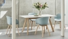 AAC 22 dusty blue 2.0 shell wb lacquer oak_CPH 30 Extendable off white lino wb lacquer oak frame_Tint Tumbler green.jpg