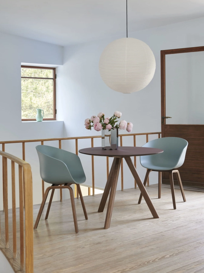 AAC 22 dusty blue 2.0 wb lacquer walnut base_CPH 20 burgundy lino wb lacquer walnut base_Arcs Vase mirror.jpg