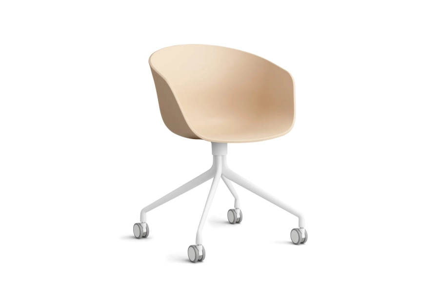 AA224-D126-AA51_AAC 24 pale peach 2.0 shell_white powder coated aluminium base.jpg